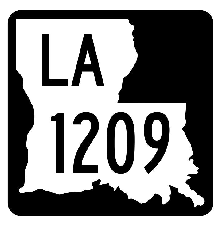 Louisiana State Highway 1209 Sticker Decal R6434 Highway Route Sign