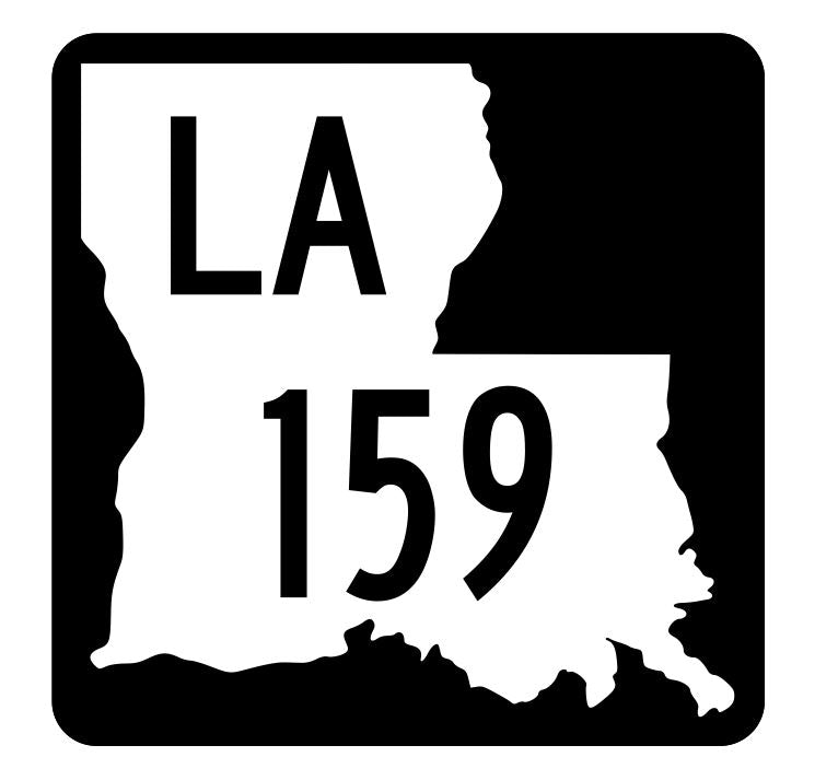 Louisiana State Highway 159 Sticker Decal R5874 Highway Route Sign