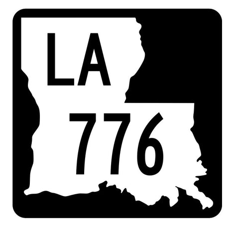 Louisiana State Highway 776 Sticker Decal R6089 Highway Route Sign