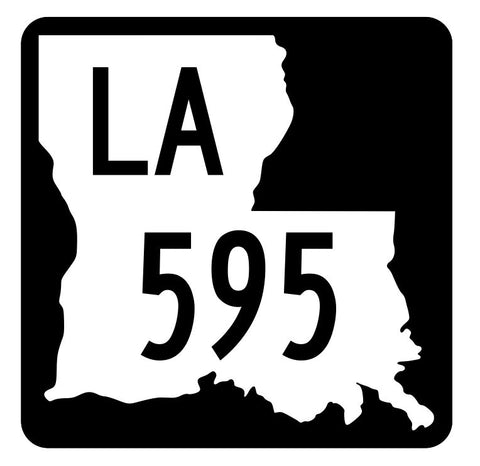 Louisiana State Highway 595 Sticker Decal R6006 Highway Route Sign