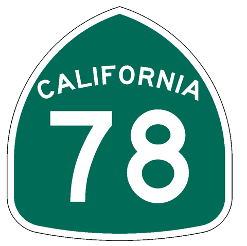 California State Route 78 Sticker Decal R994 Highway Sign Road Sign - Winter Park Products