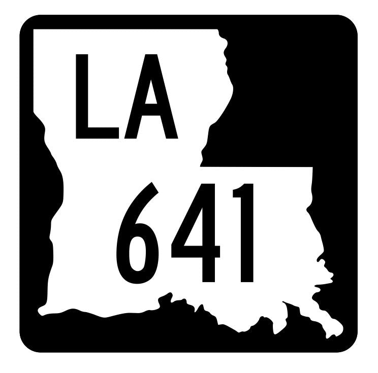 Louisiana State Highway 641 Sticker Decal R6026 Highway Route Sign