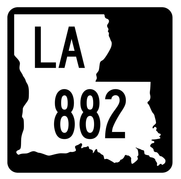 Louisiana State Highway 882 Sticker Decal R6175 Highway Route Sign