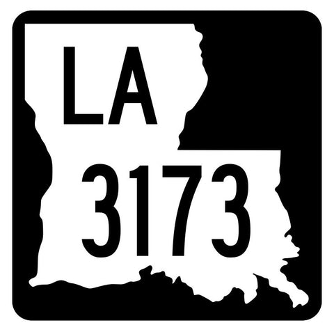 Louisiana State Highway 3173 Sticker Decal R6543 Highway Route Sign