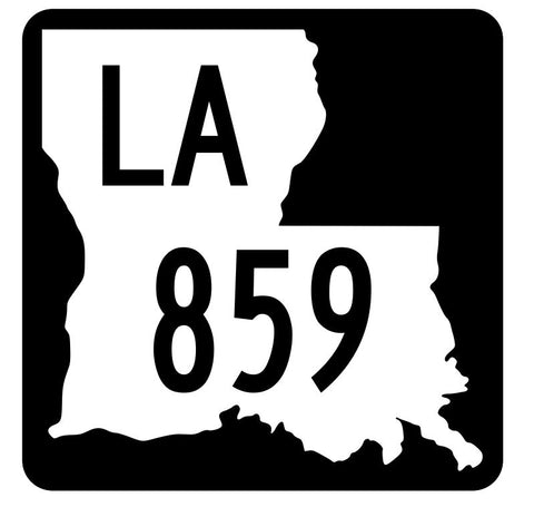 Louisiana State Highway 859 Sticker Decal R6153 Highway Route Sign