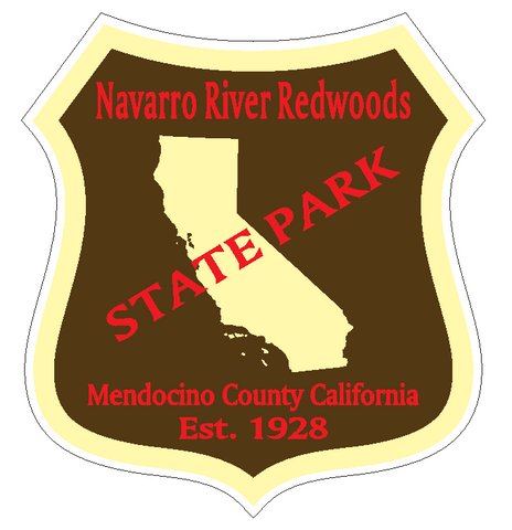 Navarro River Redwoods State Park Sticker R6677 California