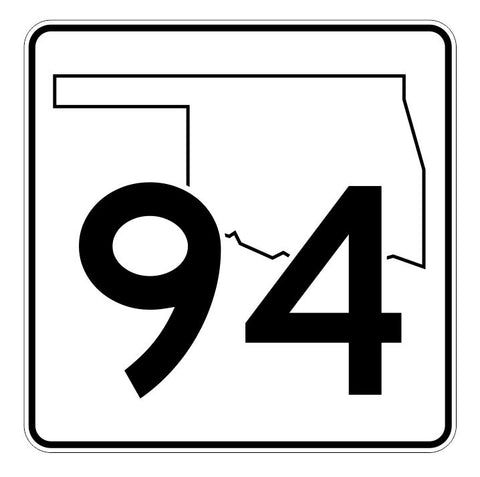 Oklahoma State Highway 94 Sticker Decal R5671 Highway Route Sign