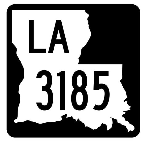 Louisiana State Highway 3185 Sticker Decal R6549 Highway Route Sign