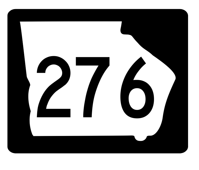 Georgia State Route 276 Sticker R3941 Highway Sign