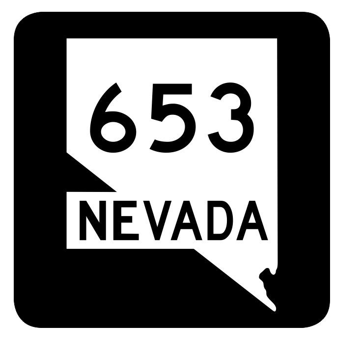 Nevada State Route 653 Sticker R3110 Highway Sign Road Sign