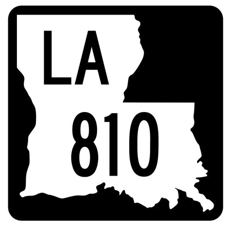 Louisiana State Highway 810 Sticker Decal R6114 Highway Route Sign