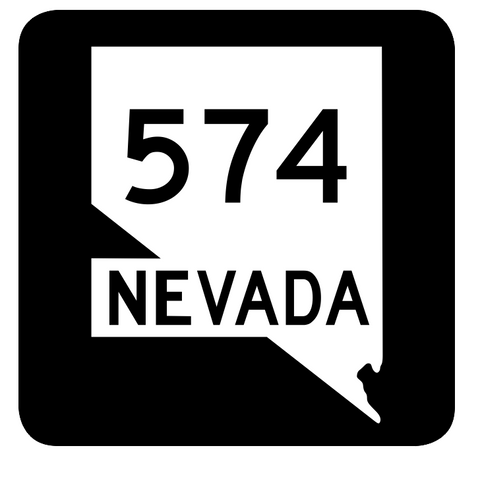 Nevada State Route 574 Sticker R3092 Highway Sign Road Sign