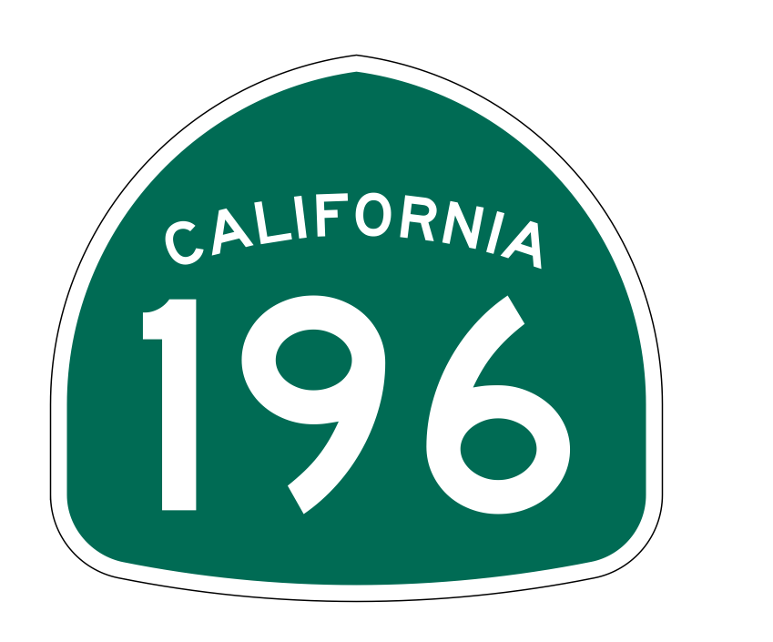 California State Route 196 Sticker Decal R1259 Highway Sign - Winter Park Products