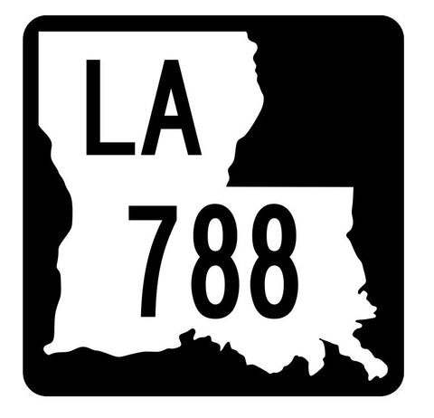 Louisiana State Highway 788 Sticker Decal R6097 Highway Route Sign