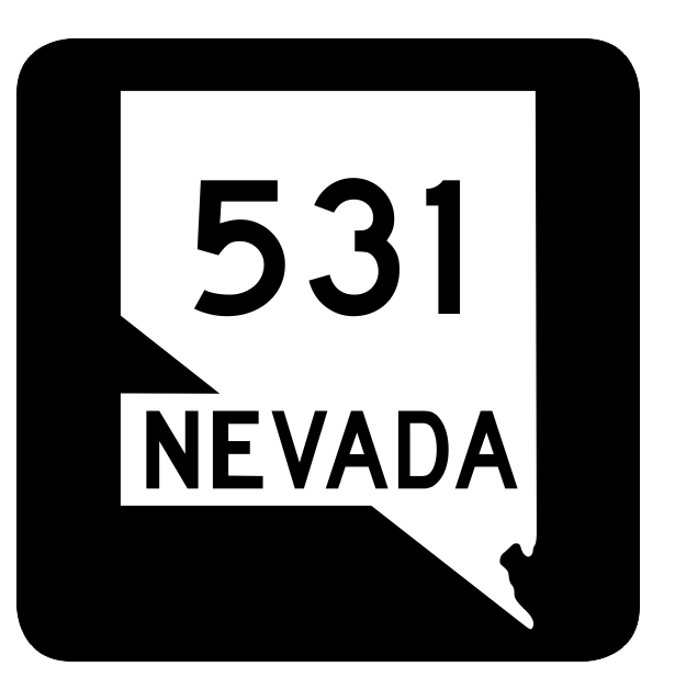 Nevada State Route 531 Sticker R3087 Highway Sign Road Sign