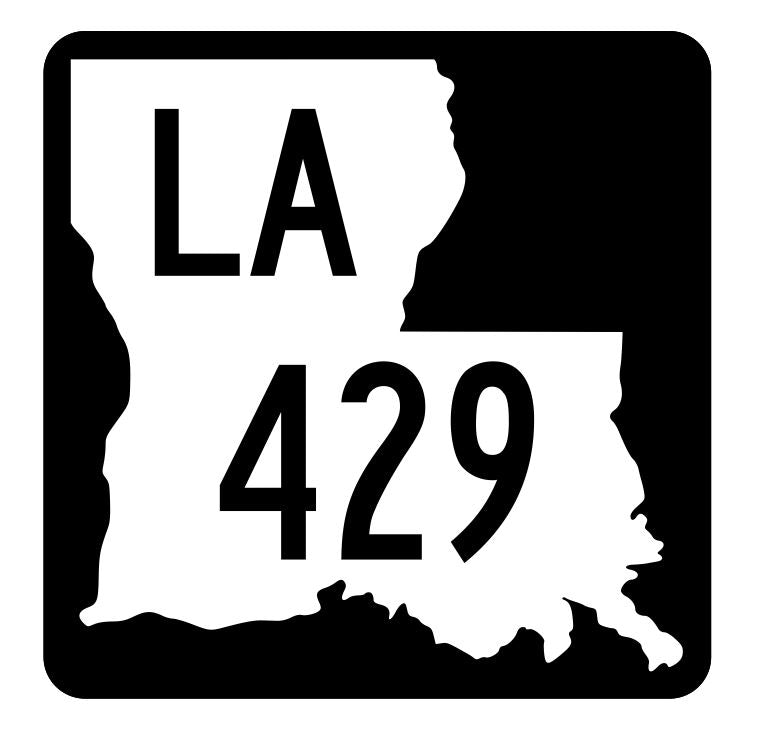 Louisiana State Highway 429 Sticker Decal R5959 Highway Route Sign