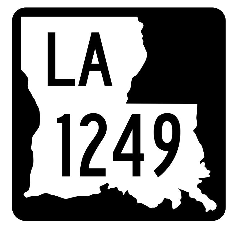 Louisiana State Highway 1249 Sticker Decal R6469 Highway Route Sign