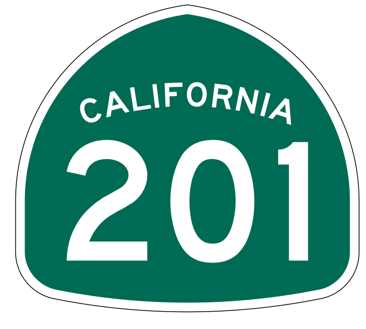 California State Route 201 Sticker Decal R1262 Highway Sign - Winter Park Products