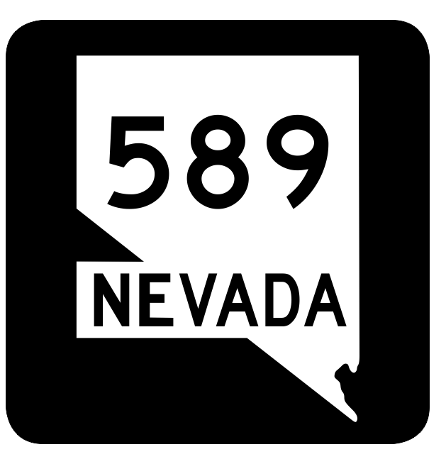 Nevada State Route 589 Sticker R3096 Highway Sign Road Sign