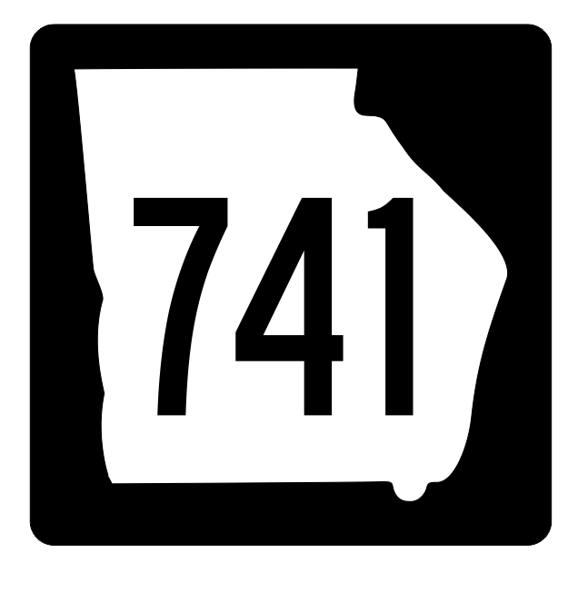 Georgia State Route 741 Sticker R4071 Highway Sign Road Sign Decal