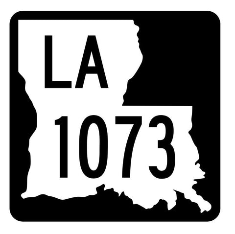 Louisiana State Highway 1073 Sticker Decal R6329 Highway Route Sign