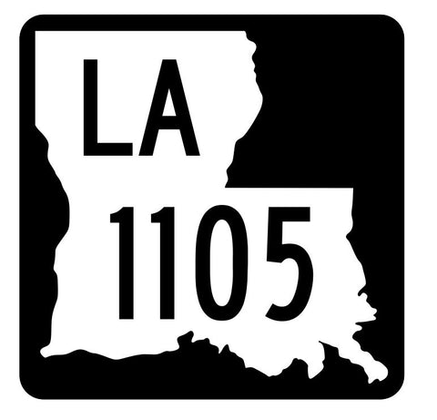 Louisiana State Highway 1105 Sticker Decal R6352 Highway Route Sign