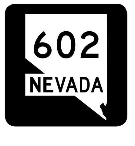 Nevada State Route 602 Sticker R3105 Highway Sign Road Sign