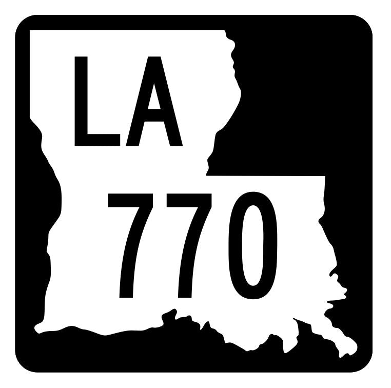 Louisiana State Highway 770 Sticker Decal R6084 Highway Route Sign