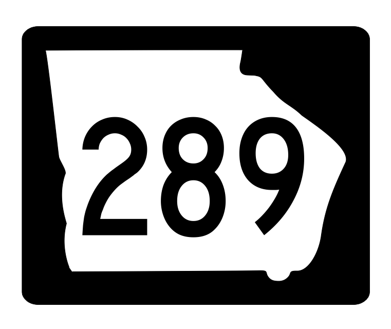 Georgia State Route 289 Sticker R3953 Highway Sign