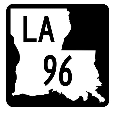 Louisiana State Highway 96 Sticker Decal R5812 Highway Route Sign