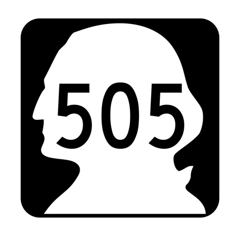 Washington State Route 505 Sticker R2922 Highway Sign Road Sign