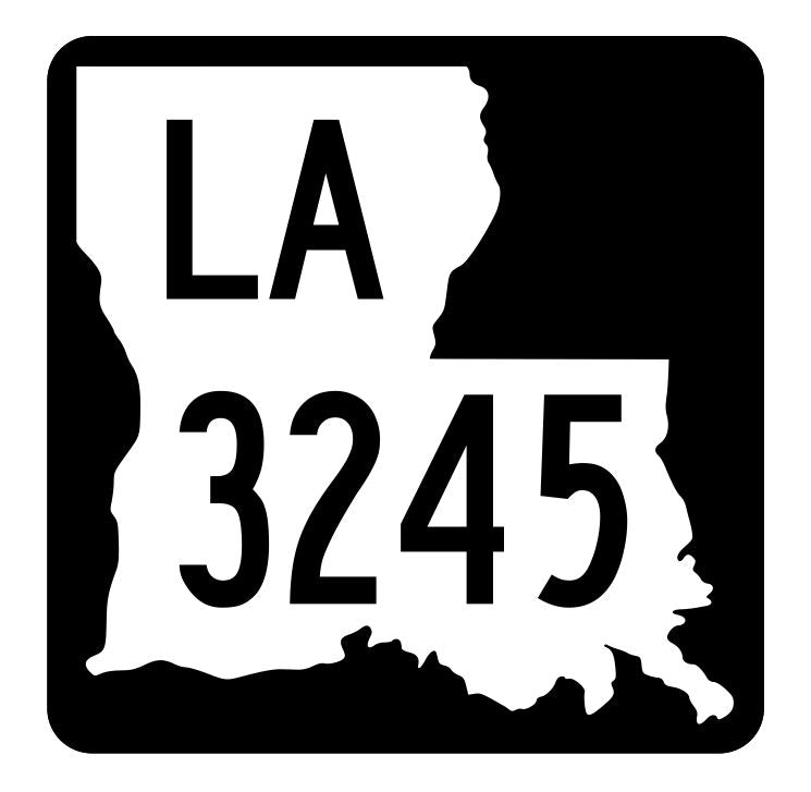 Louisiana State Highway 3245 Sticker Decal R6569 Highway Route Sign