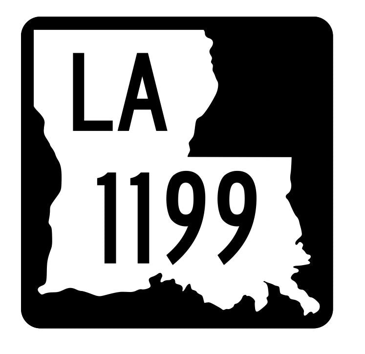 Louisiana State Highway 1199 Sticker Decal R6425 Highway Route Sign