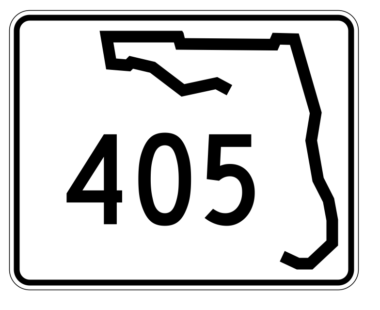 Florida State Road 405 Sticker Decal R1561 Highway Sign - Winter Park Products