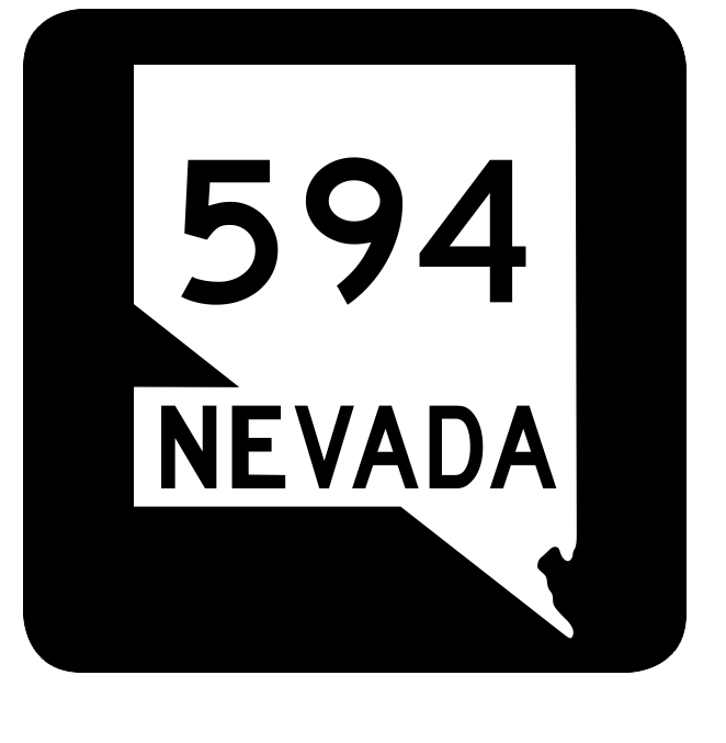 Nevada State Route 594 Sticker R3100 Highway Sign Road Sign