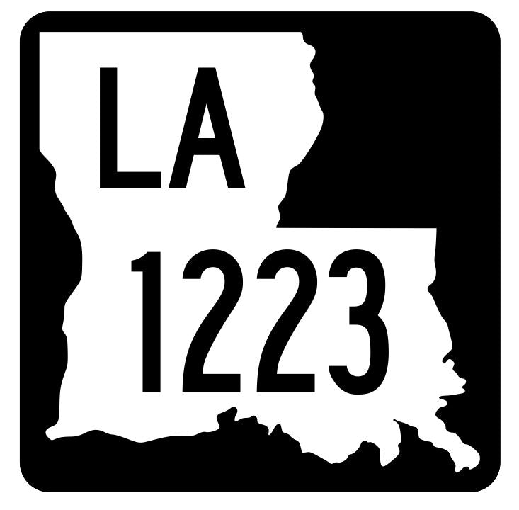 Louisiana State Highway 1223 Sticker Decal R6444 Highway Route Sign