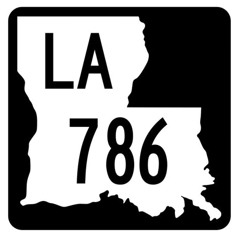 Louisiana State Highway 786 Sticker Decal R6095 Highway Route Sign