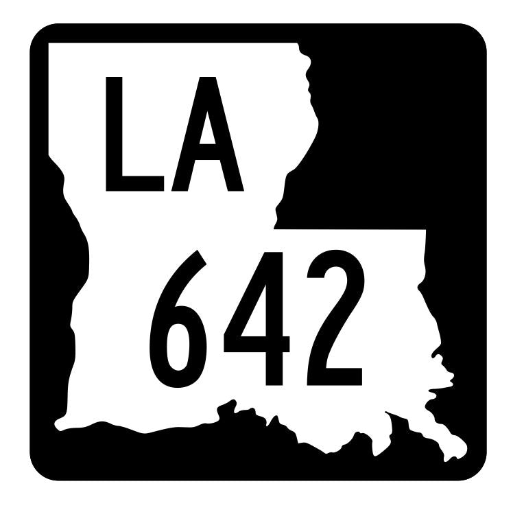 Louisiana State Highway 642 Sticker Decal R6027 Highway Route Sign