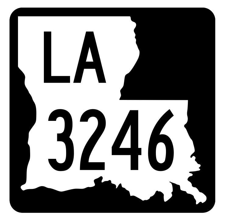 Louisiana State Highway 3246 Sticker Decal R6570 Highway Route Sign