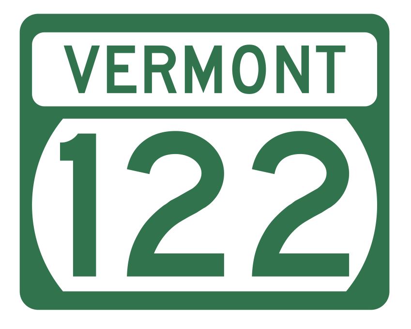 Vermont State Highway 122 Sticker Decal R5326 Highway Route Sign