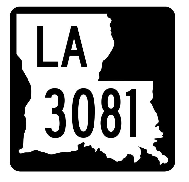 Louisiana State Highway 3081 Sticker Decal R6508 Highway Route Sign