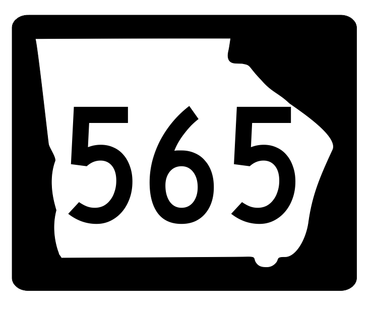 Georgia State Route 565 Sticker R4055 Highway Sign Road Sign Decal