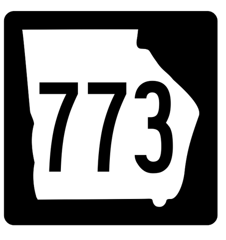 Georgia State Route 773 Sticker R4082 Highway Sign Road Sign Decal