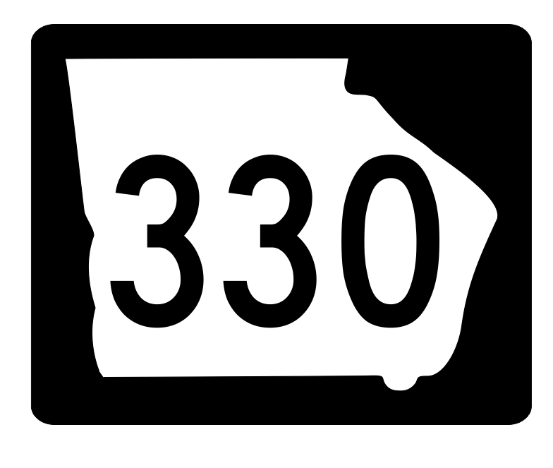 Georgia State Route 330 Sticker R3994 Highway Sign Road Sign Decal