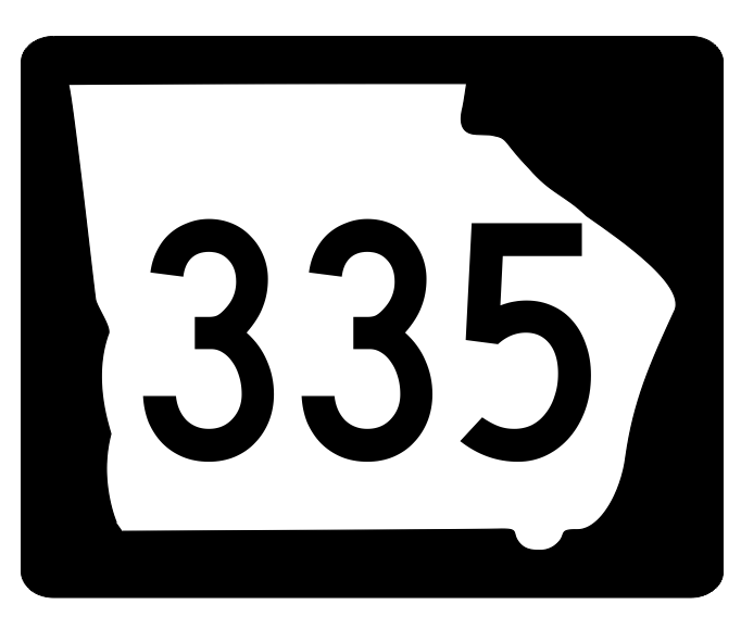 Georgia State Route 335 Sticker R3999 Highway Sign Road Sign Decal