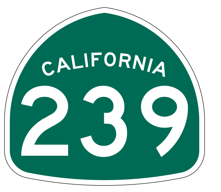 California State Route 239 Sticker Decal R1295 Highway Sign - Winter Park Products