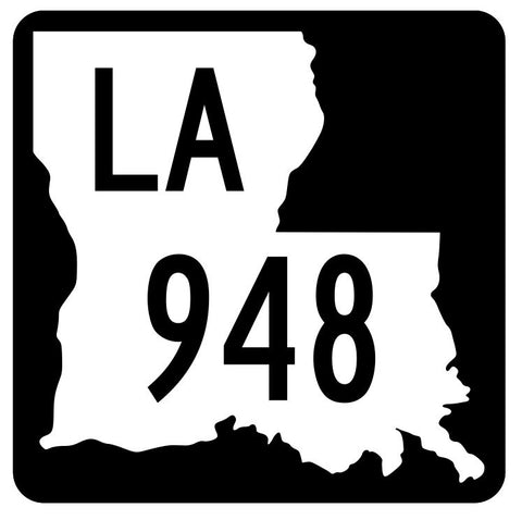 Louisiana State Highway 948 Sticker Decal R6215 Highway Route Sign