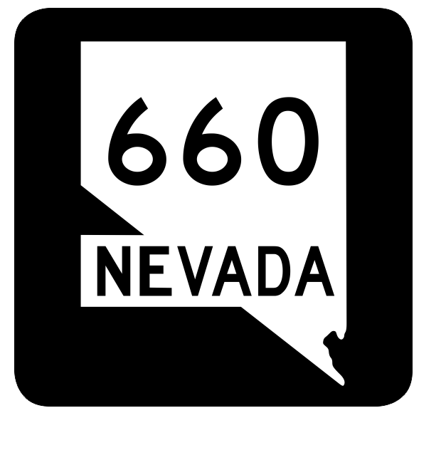 Nevada State Route 660 Sticker R3118 Highway Sign Road Sign