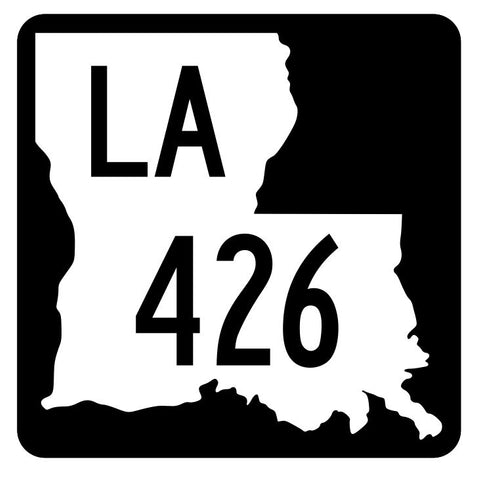 Louisiana State Highway 426 Sticker Decal R5956 Highway Route Sign