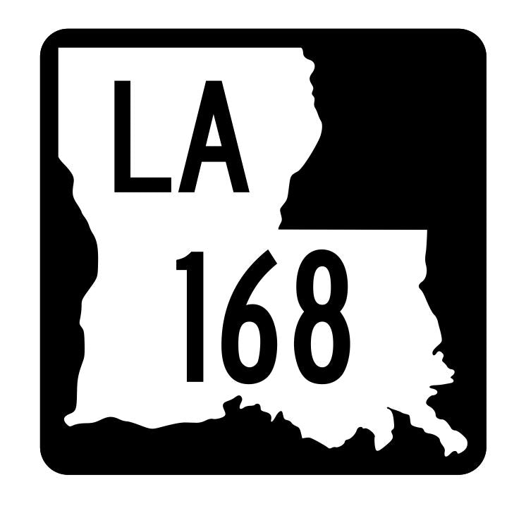 Louisiana State Highway 168 Sticker Decal R5880 Highway Route Sign